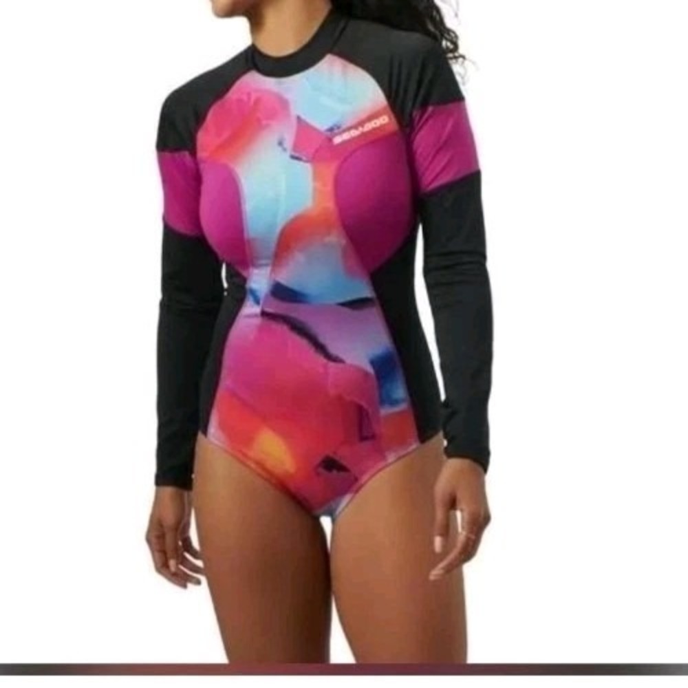 Sea-Doo Women's XLarge One Piece Rash Guard Swimsuit UV Protection Surfing NEW